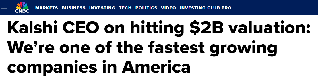 Kalshi success headline
